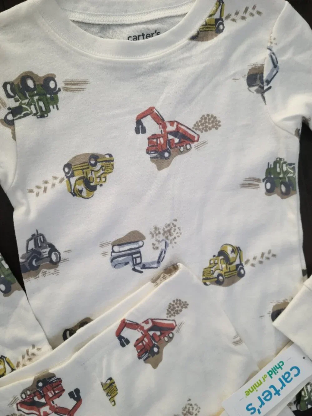 Carters Construction Vehicles Pajama Set